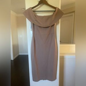 Aritzia babaton tan dress. Size 4. New with tags.